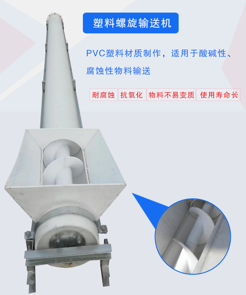 PVC塑料材質(zhì)制作,適用于酸堿性、腐蝕性物料輸送
